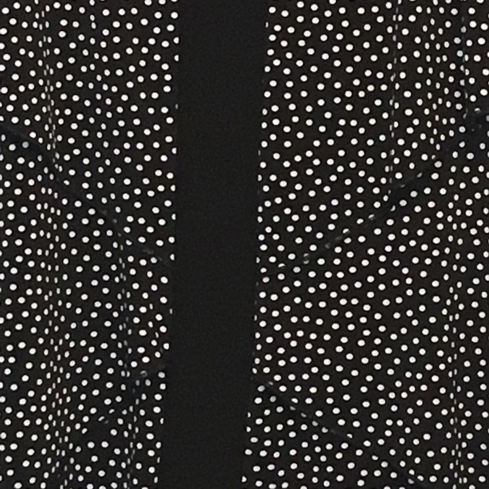 CJ Banks Polka Dot Ruffled Short Sleeve V Neck Top - Picture 2 of 6